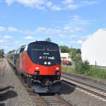 Ctrail P40BH # 6710 leads Southbound Ctrail Train # 6457 into the depot